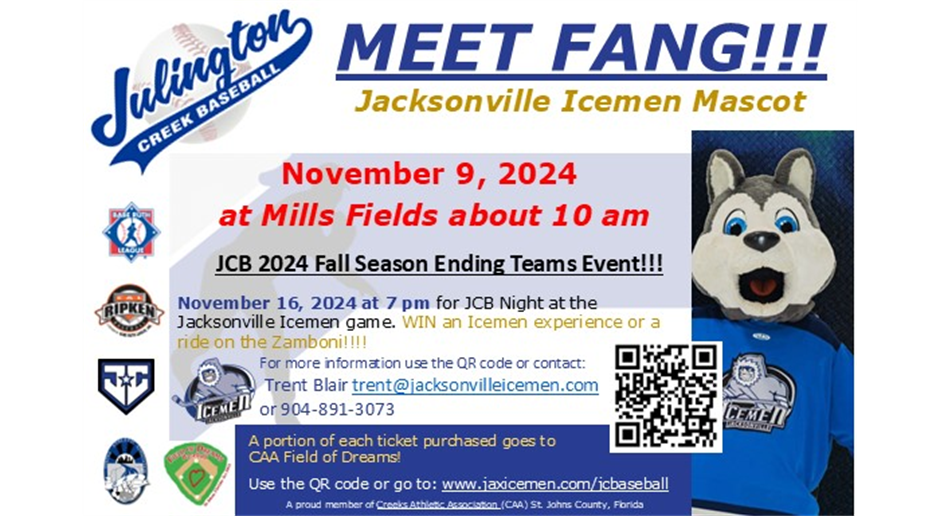 Meet Jax Icemen Mascot - FANG!